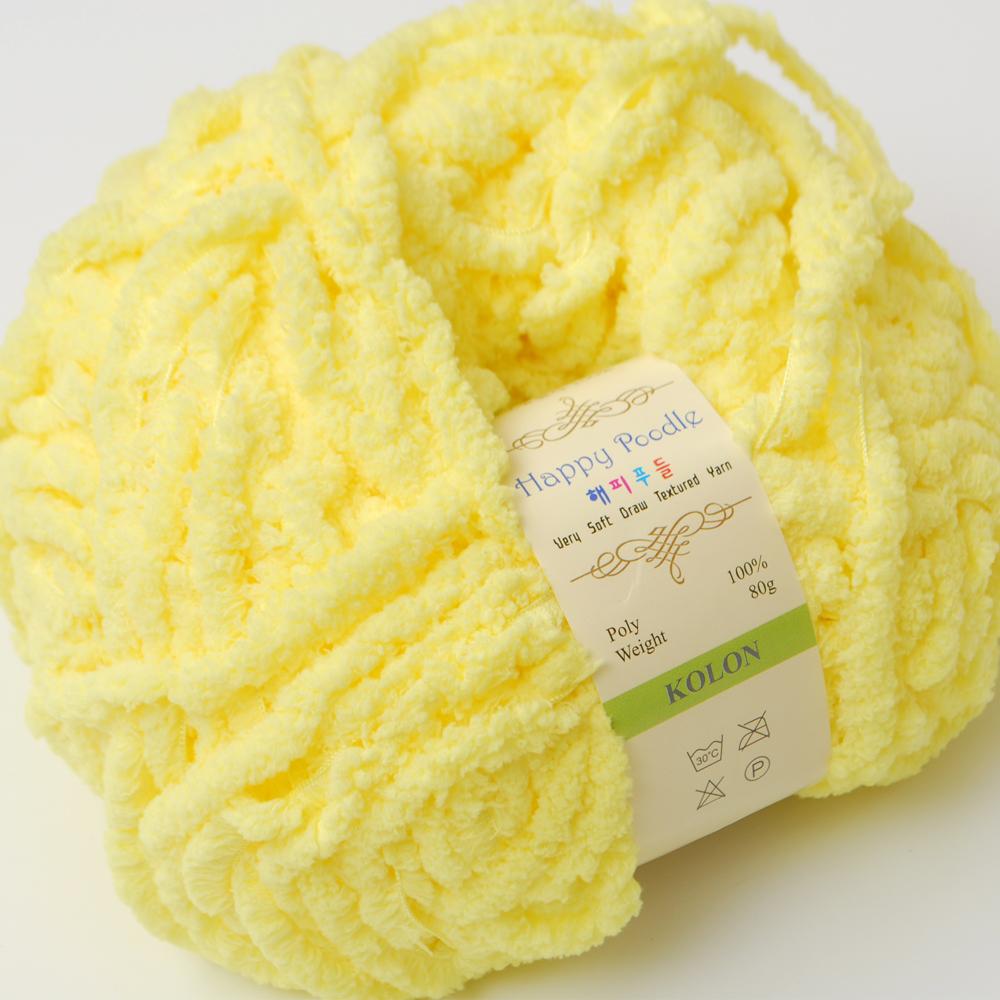 [Misoknit] Happy Poodle, Soft and Luxurious Knitting Yarn Set, Various Color, Easy Care Knit Yarn